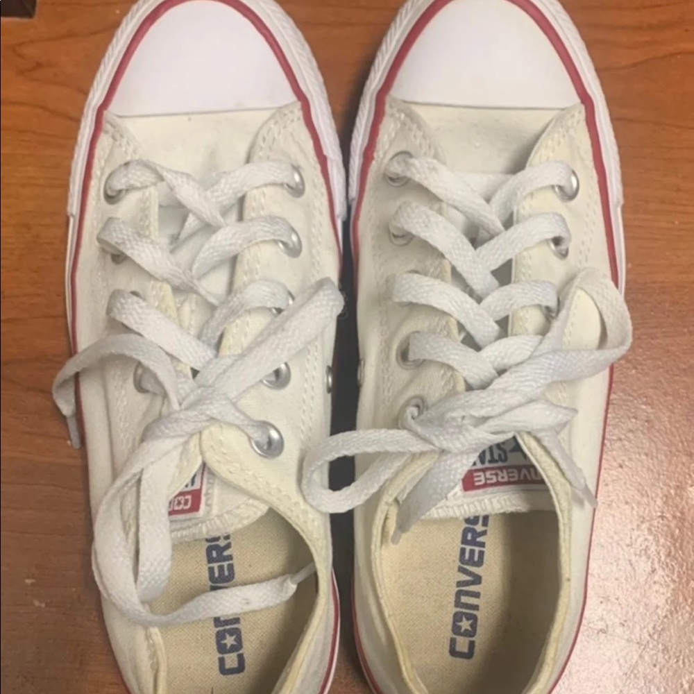 White Low Tops Converse